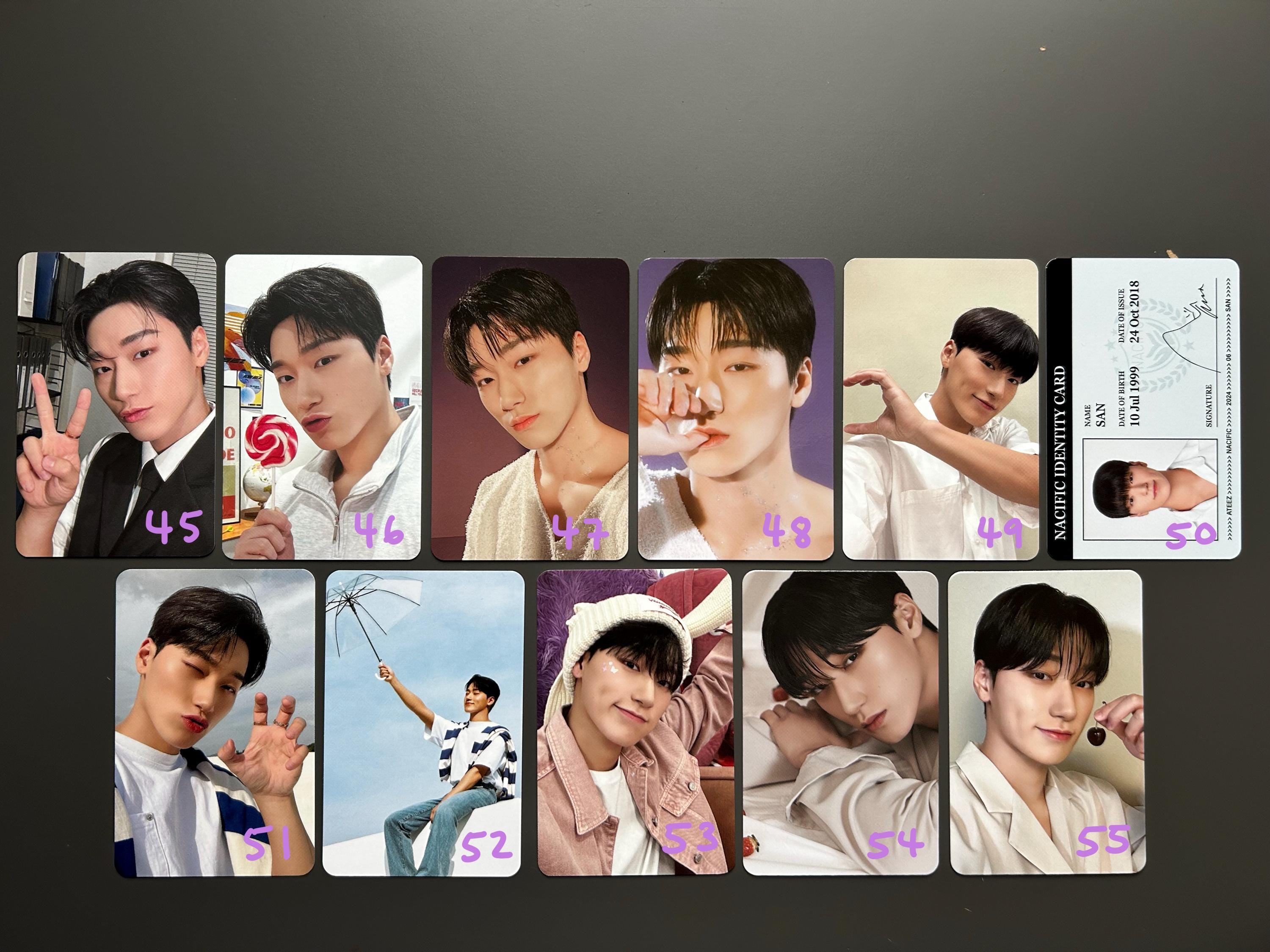 Ateez - Nacific フォトカード (マンネライン) - Etsy 日本