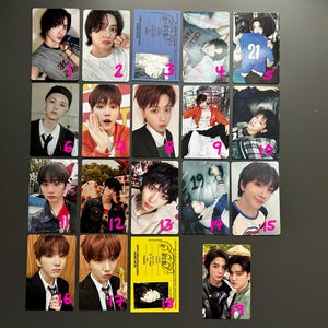 Tarjetas fotográficas oficiales de BoyNextDoor
