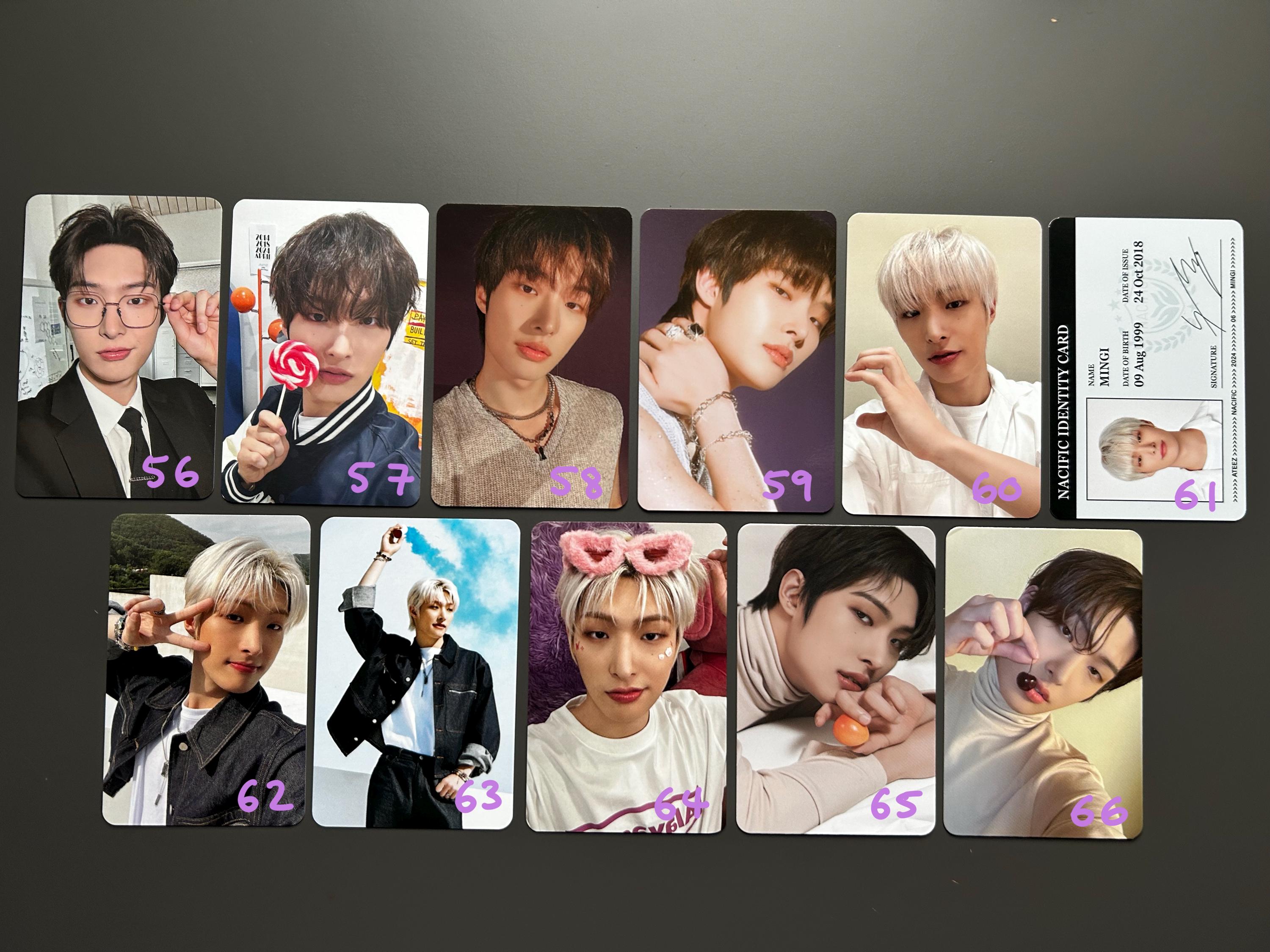 Ateez - Nacific フォトカード (マンネライン) - Etsy 日本