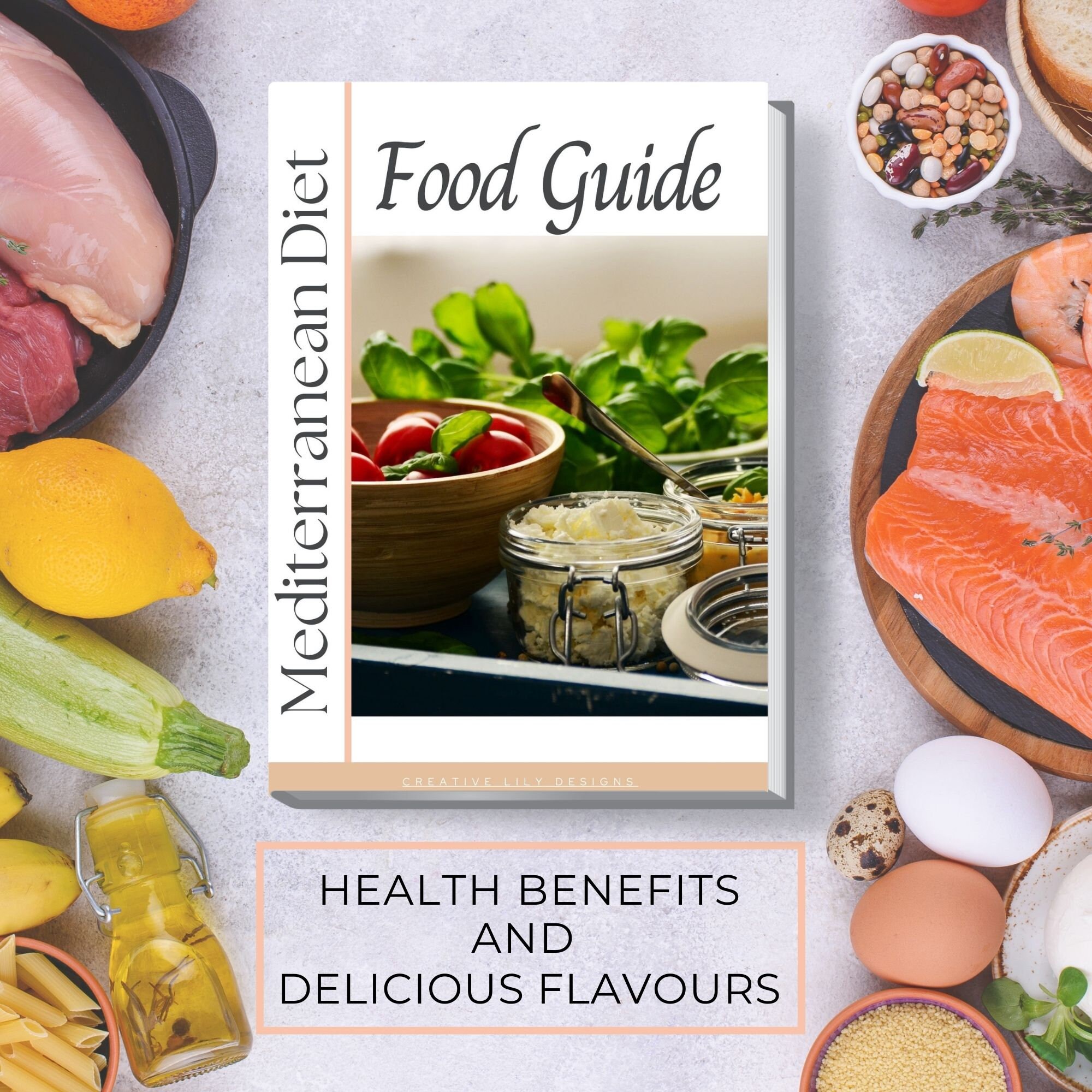 Picture of Mediterranean Diet Food Guide Healthy Heart Support, Pre Diabetes Meal ...