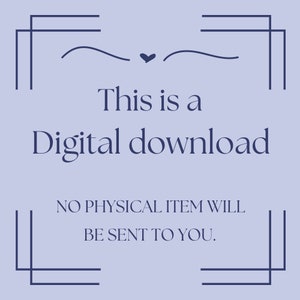 Puede incluir: Un fondo azul claro con un borde decorativo y el texto "Esto es una descarga digital NO SE ENVIAR&Aacute; NING&Uacute;N ART&Iacute;CULO F&Iacute;SICO."