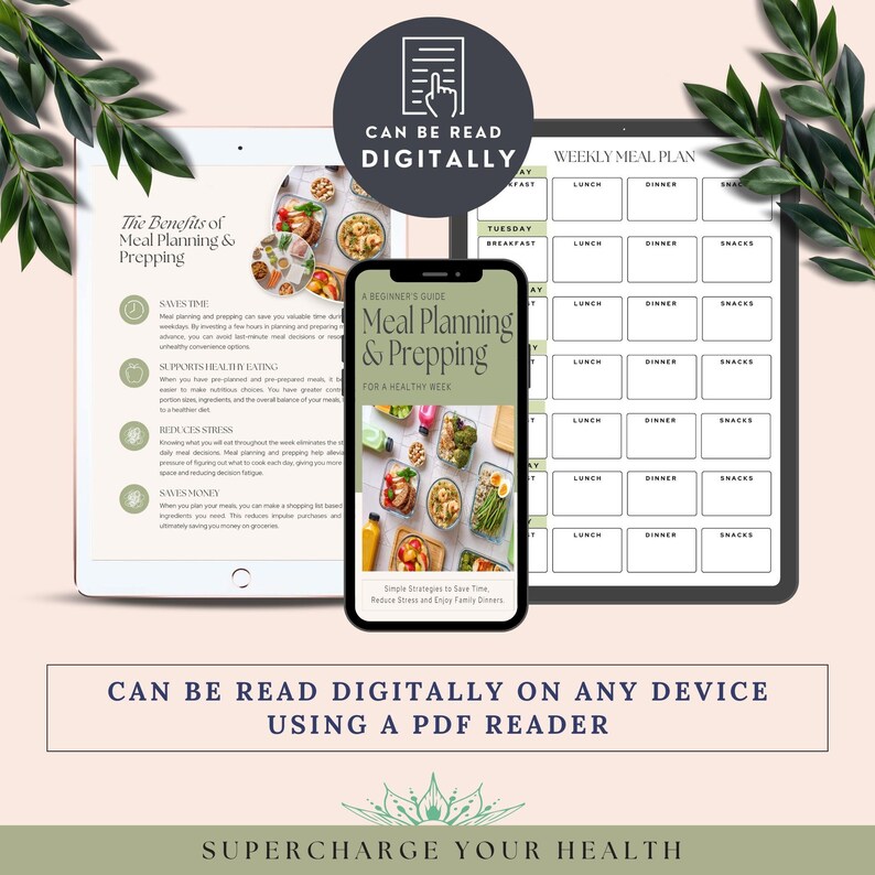 Meal Planning and Prepping Beginners Guide, Weekly Meal Planner ...