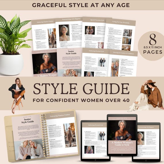 A Modern Woman's Guide to Style, Fashion Ebook for Women 40+, Printable  Confidence & Style Tips PDF, Elegant Outfit Ideas + Accessory Guide - Etsy