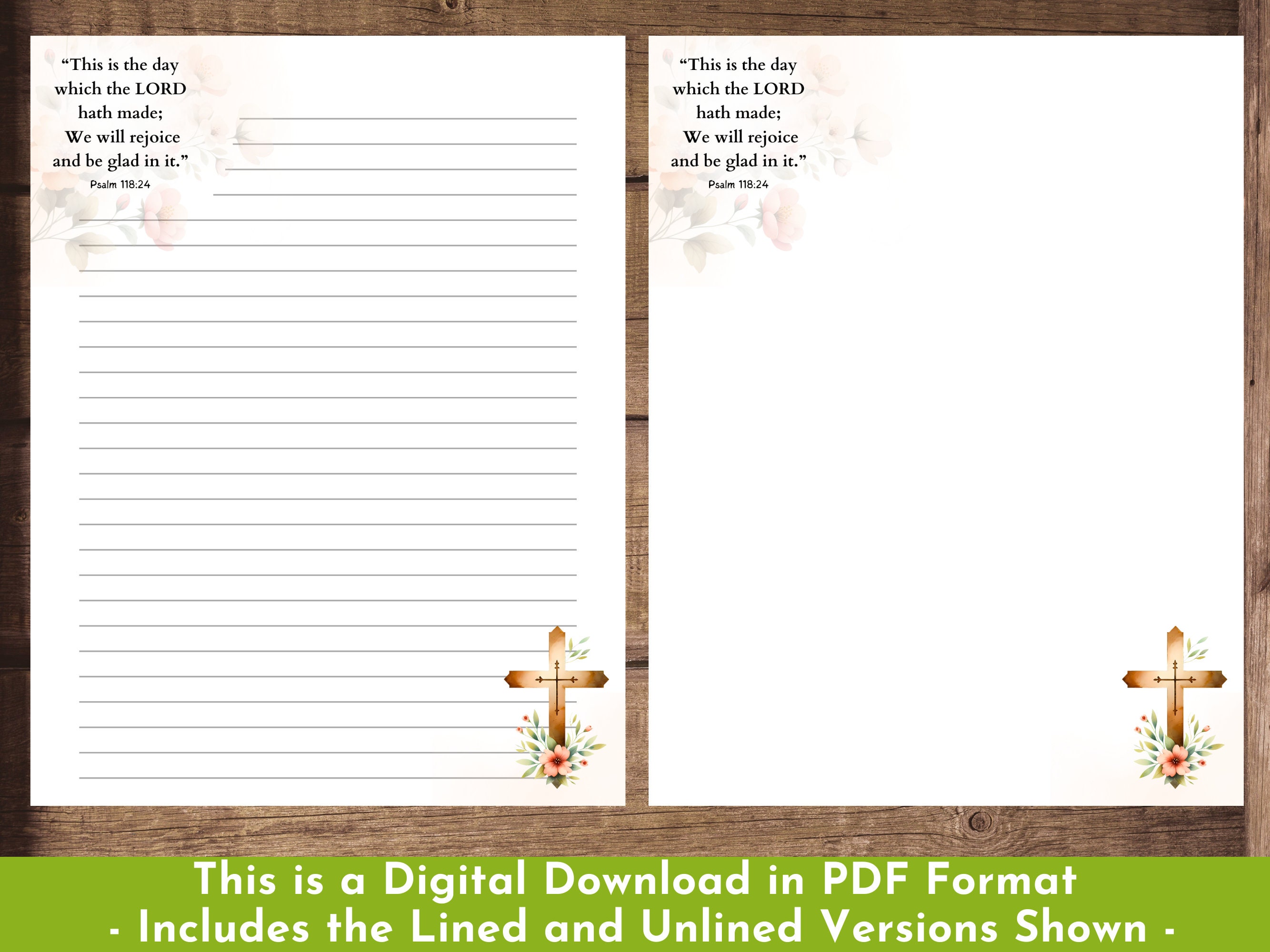 Numbered Scripture Writing Paper Christian Letter Writing Paper Printable Bible Quotes Verse Cross ...