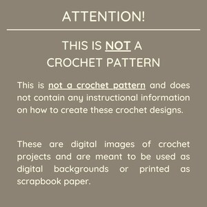 Neutral Crocheted Quilt Digital Paper, High Quality Seamless Images, Printable Cozy Knit Scrapbook/ Textile Designs, Digital Backgrounds image 6