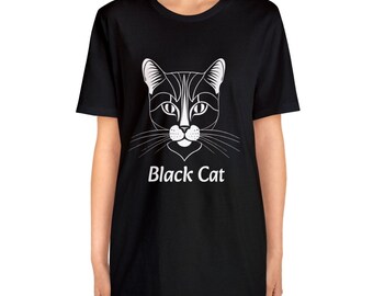 激安店舗 Black Cool Cat Gifted-for Tshirt, Black Unisex, T-shirt, トップス