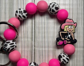 Pulsera de cuentas Lizz con clip para llavero