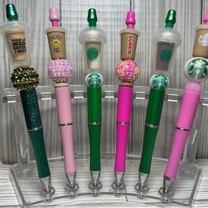 Beaded Pens W/ Silicone Focal Beads