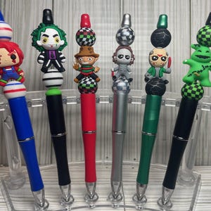 Halloween Beaded Pens W/ Silicone Focal Beads