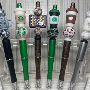 Beaded Pens W/ Silicone Focal Beads