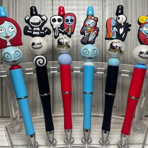 Beaded Pens W/ Silicone Focal Beads