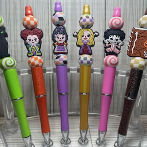 Beaded Pens W/ Silicone Focal Beads