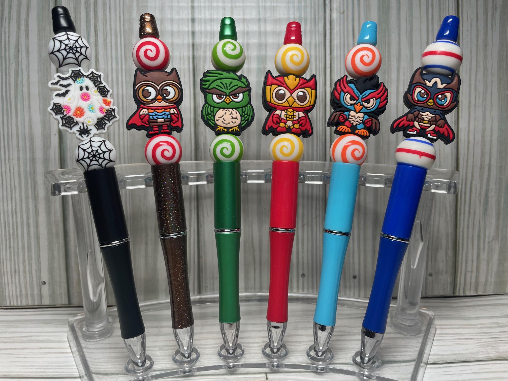 Beaded Pens W/ Silicone Focal Beads