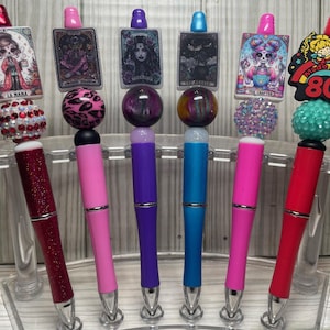 Beaded Pens W/ Silicone Focal Beads