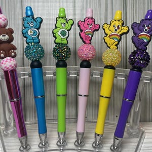 Beaded Pens W/ Silicone Focal Beads