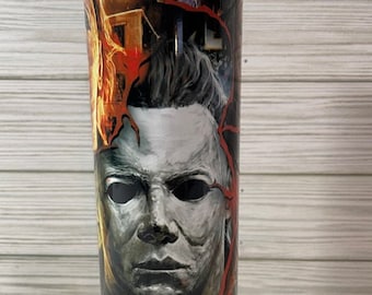 Michael Myers Faces 20 oz Sublimated Tumbler