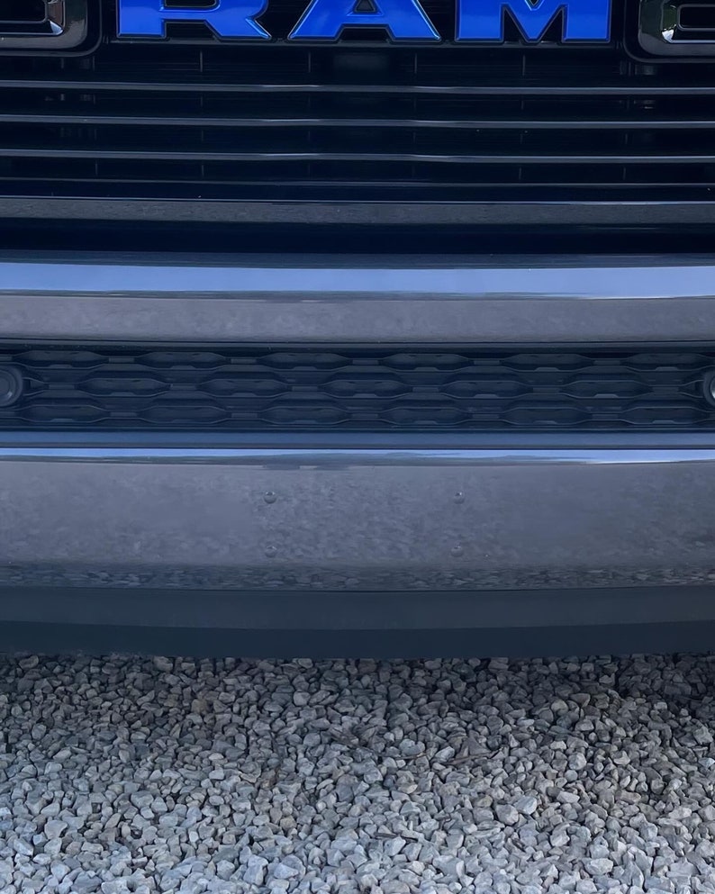 Painted License Plate Bumper Hole Plugs for 20192024 Ram 1500 Hydro