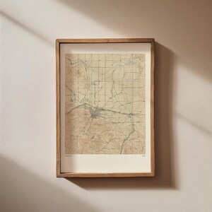Vintage kaartposter Helena, Washington - kaart direct downloaden - vintage kaart VS afdrukken - Washington Decor - kunst aan de muur Helena - cadeau Washington