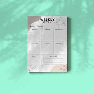 Weekly Planner/to-do List Printable, Instant Download, Minimal ...