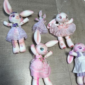 Cute BJD 5” Bunny Rabbit Doll Toy OOAK
