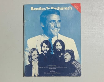 Beatles To Bacharach Piano and Vocal Sheet Music Songbook Standard Notation Lennon McCartney Hal David 25 famous songs Lyrics