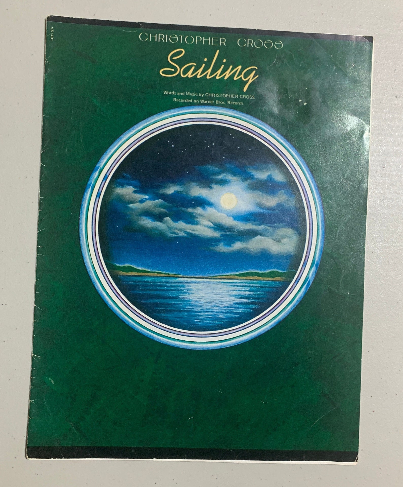 Christopher Cross Sailing Vintage Sheet Music Songbook Standard