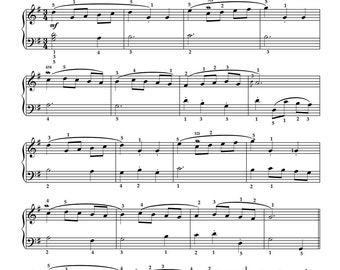 MINUET IN G MAJOR- Bach- Piano Original Sheet music