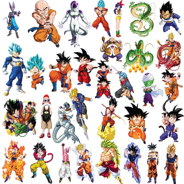 Dragon -- Ball -- Cartoon - Bundle l Cartoon l SVG, prêt pour la Cricut, téléchargement immédiat.