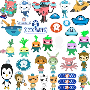 Octonauts Svg for Cricut, Octonauts Png, Octonauts Clipart, High Quality Files, Birthday Party Svg, Layered, Instant Download