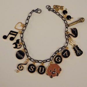 Suga BTS charm bracelet