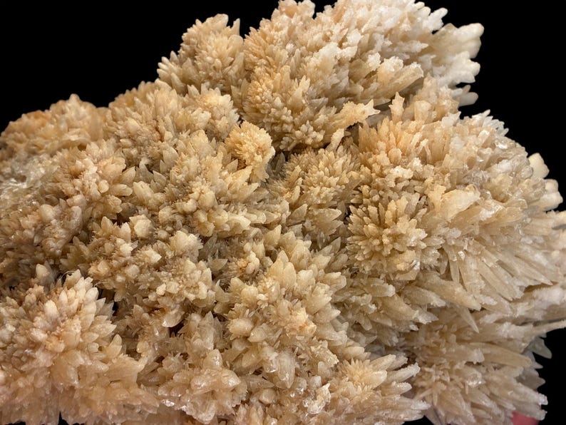 Natural Aragonite Crystal Cluster, rare gemstone mineral specimen with raw crystal rocks and unique star formation. Perfect for meditation, spiritual healing, and connecting with higher power energy flow.
This gemstone is valued as a crystal of balance, grounding, and higher consciousness. Ideal for crystal collectors, meditation spaces, gemstone displays, and spiritual altars. A natural healing stone that supports chakras, inner strength, and crystal energy work.