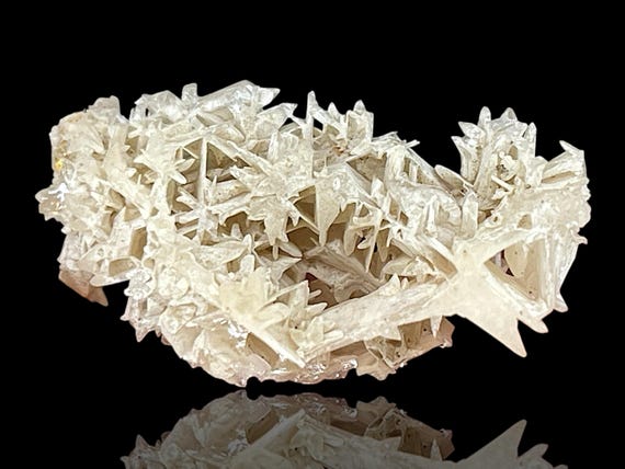 Rare Snowflake Cerussite Crystal cluster – Raw Mineral Cerussite Specimen, Unique Natural Gemstone, Rock and Stone for Collectors Home Decor