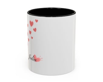 Taza de Cupido para San Valentín, taza de café con acento de Cupido, regalo de San Valentín, 11 oz, 15 oz, taza de amor personalizada, amor, regalo para ella, decoración de San Valentín