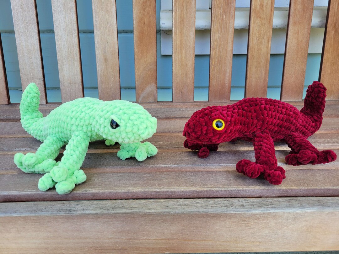 Crochet Geckos Made to Order Soft and Bendy Gecko Plushies - Etsy