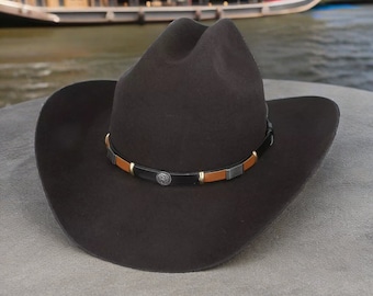 Western Cowboy Hat Classic American Style Wool - Vintage-Inspired Cattleman Hat