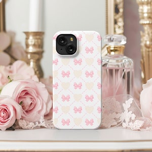 Rosa Handyhülle für iPhone 16 15 13, süße iPhone 16 Hülle, Kokette Handyhülle, Ästhetische Handyhülle, Galaxy Case, iPhone 16 15 13 15 13, süße iPhone 16 Hülle, süße Schleife iPhone Hülle