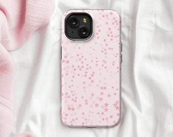 Magsafe Pink Star Phone Case for iPhone 15 13 14, Preppy Phone Case Pink, Girly Phone Case, Trendy Phone Case, Pink Coquette iPhone Case