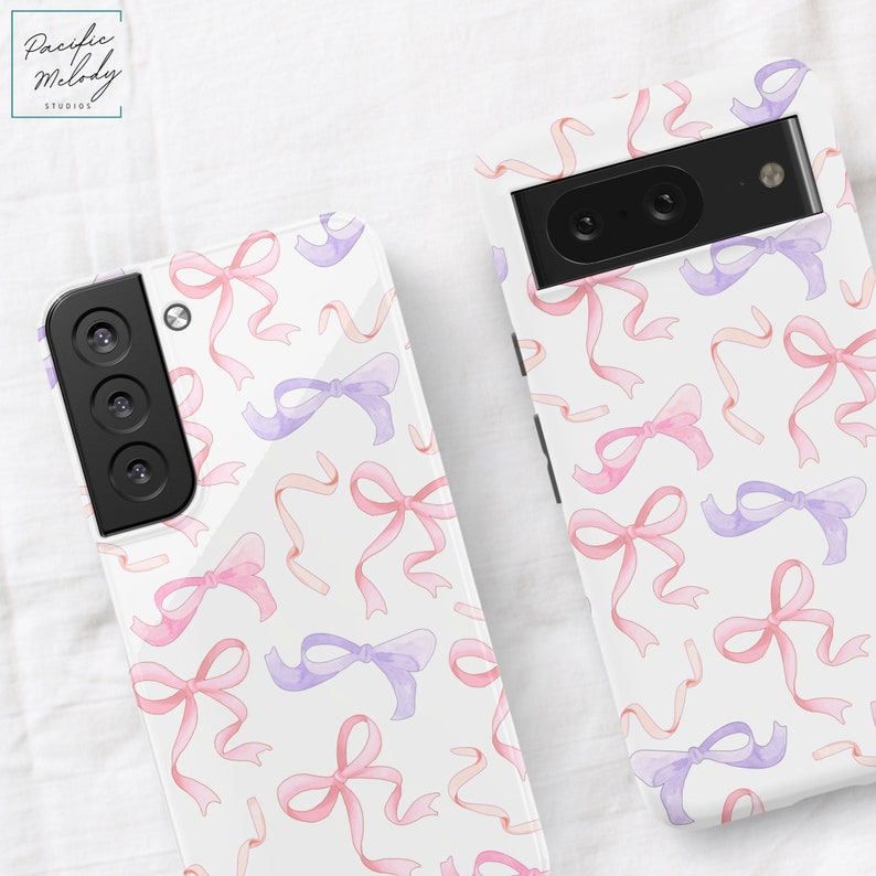 close up of galaxy and pixel cases