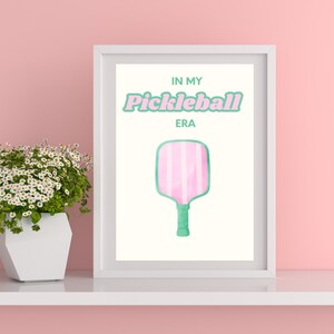 Pickleball Wall Art Pickleball Print Trendy Sport Print Pickleball Gift Preppy Country Club Pickleball Paddle Digital Printable Poster