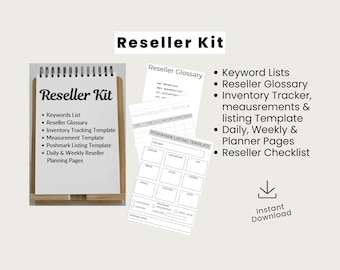Poshmark Templates, Poshmark Seller, Poshmark Printable, Poshmark Tool, Poshmark Sales, Reseller, Listing Template, Reseller Planner