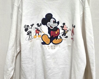 Vintage Disney Mickey Mouse-sweater, jubileum jaren 90