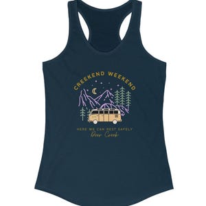 Ideal Racerback Tank, DMB Creekend, Dave Matthews Band Inspired, Ruoff, Indiana, Tailgate Ready, Women&#39;s Tank Top, Concert Shirt, Music