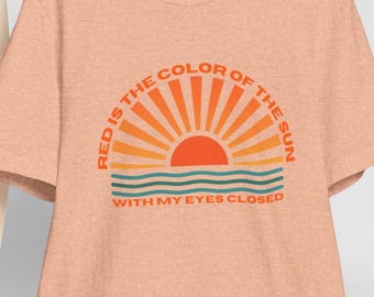 Retro Sunrise Graphic Tee | "Red is the Color of the Sun", DMB, Seven, Dave Matthews Band Inspired Summer Tour Tee