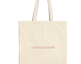 Good Luck Darlin Tote Bag, Cowgirl, Cowboy, Coastal Cowgirl, Western, Western girl, Sustainable Eco-Friendly Shopping Bag, Reusable Grocery