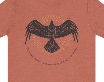 Raven tee DMB FRONT of shirt Graphic Dave Matthews Band Inspired Unisex Jersey Short Sleeve Tee