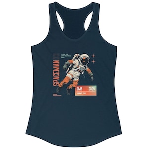 Spaceman Racerback Tank, Dave Matthews Band Inspired, Summer Tour Shirt, DMB, Women&#39;s Racerback Tank