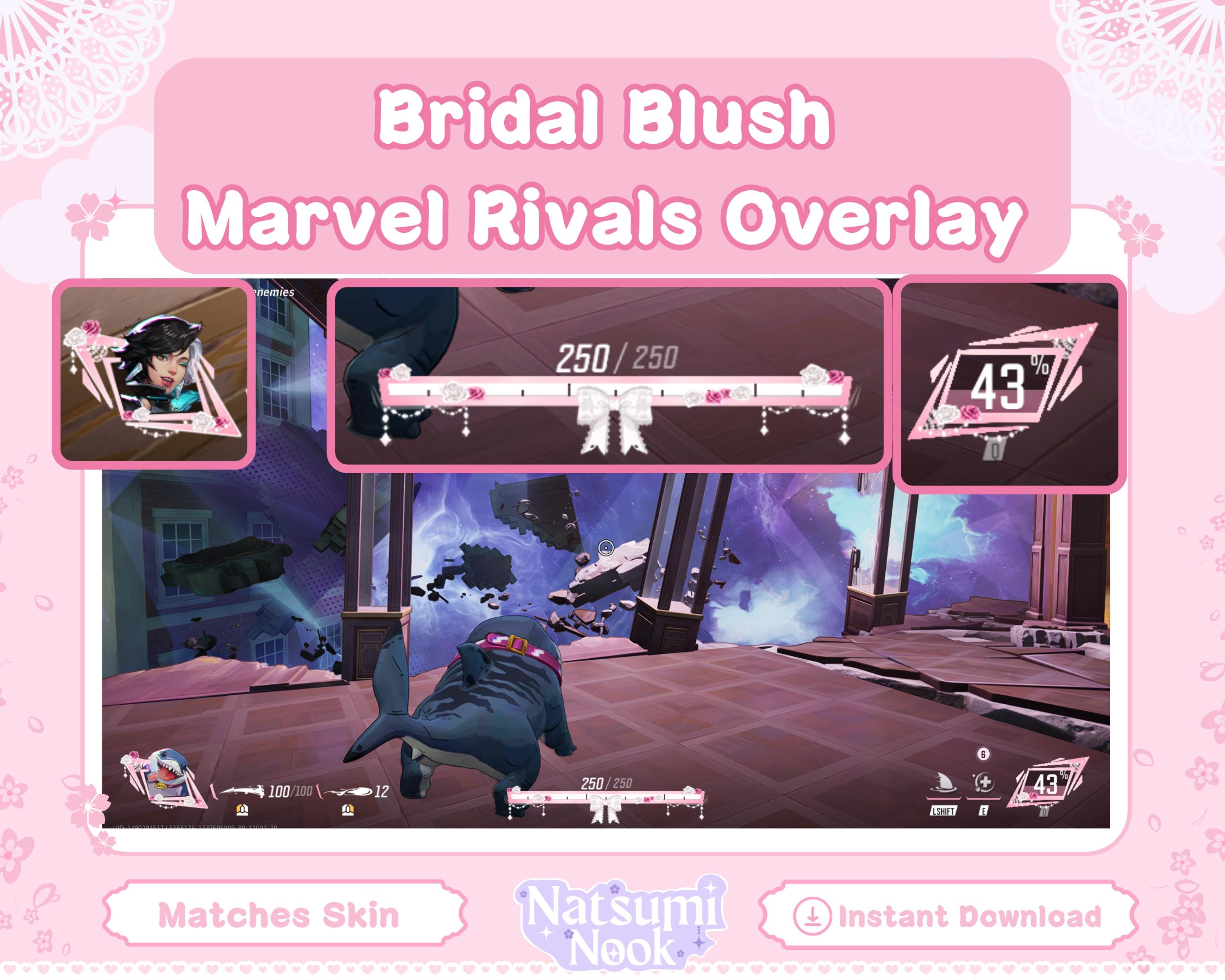 Marvel Rivals Hud Layout Bridal Blush Marvel Rivals Overlay | Customizable Stream HUD (digital ...