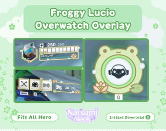 Froggy Lucio Overwatch Stream Overlay | Twitch, YouTube (Digital Download)