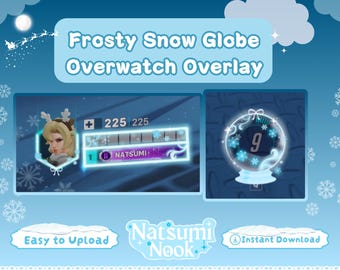Frosty Snow Globe Overwatch Stream Overlay | Animated HUD (Digital Download)