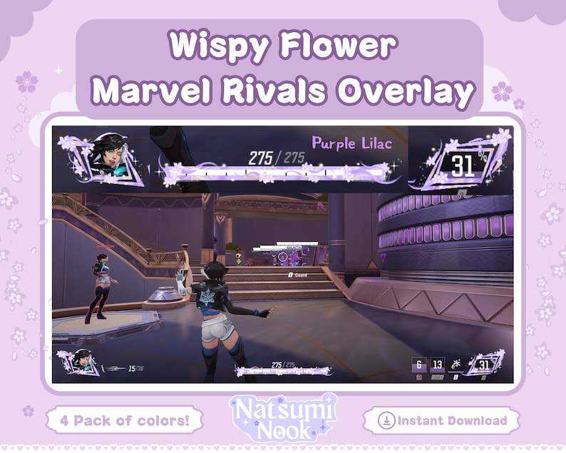 Marvel Rivals Color Schemes Wispy Flower Marvel Rivals Stream Overlay | Customizable Layout ...